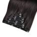 12 Short Straight Human Hair Clip In Extensions - Natural Black | 7Pcs/Pack - 70g - Buy Online on GoSupps.com
