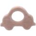 Wendysun 10pcs Cartoon Animal Car Shape Wood Teether Set for Baby Teething - Natural Beech Teething Nursing Toy DIY Pendant - Buy Online on GoSupps.com