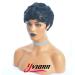 Yviann Short Wavy Synthetic Hair Wig for Black Women - Cute Curly Pixie Cut in 1B Color - Buy Online on GoSupps.com