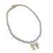 OralGos Elegant Necklace Wedding Party Jewelry Bow Pendant Necklace Pearl Necklace for Women