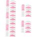 Angoily 100 Pairs Eyelash Aid Eyelash Holder Eyelash Curler Makeup Tools Eye Lash Lifting Eyelash Perming Pad Lash Lift Pads Small Lash Lift Pads for Make up Lash Lift Rods Silica Gel Babe