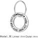 LYL Stainless Steel Dog Tag - Deep Engraved Front & Back Ring Shape Silver M - International Shipping - Buy Online on GoSupps.com