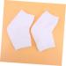 2 Pairs Heel Sleeves Protectors Gel Heel Sleeves Anti Cracked feet Men and Women White Sock - Buy Online on GoSupps.com