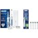 Oral-B Smart 7 7000N Blue Electric Rechargeable Toothbrush and Oral-B Cross Action 4ct + Refills