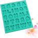 NUOBESTY 2pcs Candy Molds Letter Chocolate Mold Fondant Mold Soap Silicone Molds Silicone Molds for Soap Silicone Soap Molds Silicone Molds for Chocolate Shortbread Cake Mold Crystal Greenx2pcs 12x13cmx2pcs - Buy Online on GoSupps.com