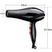 Professional Hair Dryer 2300W Hair Dryer Powerful Fast Blow Dryer Quick Drying with Concentrator 2 Speed 3 Heat Settings Cool Shot Button Fast Drying Time and Low Nois Lightweight for Travel Small - Buy Online on GoSupps.com