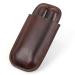 LYGA Real Leather Cigar Holder for 2 Portable Cigar Humidor Handmade Leather Cigar Organizer.
