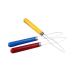 Exceart 3 pieces button hook zip on the tool rubber band rubber band elastic cord strain thread older people patient seniors stainless steel wooden handle