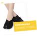 Invisible Boat Socks for Men & Women | Bunion Correcting Sock Adjusters | Polyester Fiber | Black | 1 Pair - Buy Online on GoSupps.com
