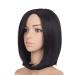 BGHJUE 14 Inch Black Bob Wig - Short Straight Synthetic Hair for Women - Buy Online on GoSupps.com