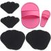 Exfoliating Hair Removal Pads x20 x2 Buffer Pad Holders x10 Large & x10 Small Buffer Pads - Smooth Skin on Legs Arm Face Top Lip - Unwanted Hair Removal Depilation Pads by TRIXES