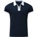 Shirt Sleeve Turn Down Blouse Men's Zipper Collar Splice Solid Polos Casual Men's Blouse Dress Shirts for Men Big Tall Dark Blue L - Buy Online on GoSupps.com