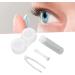 Travel Contact Lens Case - Waterproof & Lightweight Portable Kit with Wearing Stick for Women - Ideal for Outdoor Use (White - Buy Online on GoSupps.com