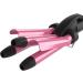 Mini Waver Curling Iron | 1/2 Inch Hair Crimper with Ceramic Tourmaline | Dual Voltage Travel Hair Waver for Beach Waves | Pink - Buy Online on GoSupps.com
