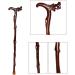 WoodeCane Solid Walking Stick Crutches solid wood old mawalking stick walker DragoHead Elderly Supplies Walkers for Elderly Seniors Run forward - Buy Online on GoSupps.com