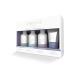 THEORIE PURE Collection Travel Set- Hypoallergenic- Shampoo, Conditioner, Body Wash & Face and Body Scrub- Fragrance and Cruelty Free. Vegan, No Sulfate, Paraben, Phthalate or Synthetic Dyes- Clean Beauty for Hair & Body