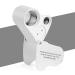 KINGMAS 30x 60x Illuminated Jewelry Loupe Magnifier with LED Lighting - Silver White - Buy Online on GoSupps.com