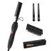 Hot Comb,Hair Straightener Comb,Pressing Comb,Electric Heating Straighten Comb,Hot Comb Hair Straightener for Black Hair,Hot Iron Comb for Wigs,Multifunctional Copper Hot Straightening Comb with Two Gifts(1Pcs/Pack,Black) …