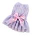 Barrageon dogs Kneid sweet princess rock clothing puppy cat for little pet medium -sized summer clothing Bowknot dog cat (pink blue -2xl) back length: 45 cm stripes - pink blue