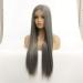 Medium Long Straight Hair Wig Set | Front Lace Monochrome Chemical Fiber Wig for International Shipping - Buy Online on GoSupps.com