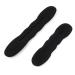 2st black magic foam sponge bun maker hair donut bun shaper ponytail twister high bun low bun upd hairstyle (1 tall and 1 small)