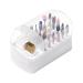 Nail Drill Bit Holder - 2 in 1 Nail Drill Bit Set & Holder | Nail Drill Stand with Non-Slip Base Anti-Splash Design for Home Salon