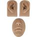 Pilipane Professional 3D Silicone Nose Mouth & Ear Piercing Practice Model - Dark Skin Color | Ideal for Piercers & Artists - Buy Online on GoSupps.com