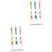 Magiclulu 12 STK toothbrush for toddlers children's bathroom toothbrush biodegradable travel toothbrush toothbrush toothbrush for children travel toothbrush children oral care baby animal