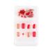 dijiusidy False Nail Perfect Matching Simple to Wear Fingernail Full Coverage Press Type Strong Viscosity Adjustable Paster Type 15 F741 Type 15 F741