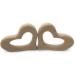 3pcs Cartoon Wood Teether Set - Natural Animal Peach Shape Baby Teething Toy - Buy Online on GoSupps.com
