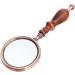 Glass Metallic Loupe Wooden Handle Vintage Reading Magnifier High-end Handheld Optical Glass Glass Bronze 10x Enlarged Mirror Tool Magnifier for Reading Made in China - Buy Online on GoSupps.com