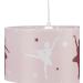 Relaxdays Ballerina Hanging Lamp for Girls - Pink Children's Pendant Light with Star Mobile 30x30x140 cm - Buy Online on GoSupps.com