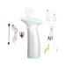 Easy Use Cordless Mini Airbrush with Compressor Powerful Professional Brand Hobby Foundation Makeup Salon Air Pump (Size : Part C Blue)