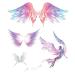 SanerLian Pink Angel Wings Dream Waterproof Temporary Tattoo Stickers - Set of 2 - Buy Online on GoSupps.com