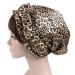 Satin Sleep Cap with All-Round Straps - Cheetah Print | Premium Comfort for Healthy Hair | International Shipping - Buy Online on GoSupps.com