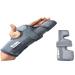 WITSOUL Boxer Finger Splint - Supports Pinky Ring Middle Metacarpals and Knuckles - Right or Left Both Hand Adjustable Brace (COLOR GREY) MEDIUM