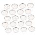Housoutil Women Supplies 50pcs Eye Shadow Disk Travel Highlighter Stainless Steel Cosmetic Plate