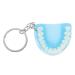 Nuobesty 2 SPALLOWEEN key hanger Harz teeth Key trailer Halloween Key trailer dentist Key trailer Kiefer teeth keys blue 10x4x1.2cm