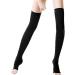 PEDIMEND Open Toe Thigh High Compression Stockings (2PAIR - 4PCS) | Gradient Compression with Silicone Band | Reduce Varicose Veins Promote Blood Circulation | UNISEX | Foot Care 5PAIR - 10PCS Black - Buy Online on GoSupps.com