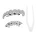 Shop Hip Hop Rapper False Teeth Set - Gloss Golden & Silver Halloween Decorations - Washable & Reusable - Buy Online on GoSupps.com