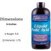 High Potency Liquid Folic Acid 800 MCG 8 oz - Essential B Vitamin Supplement - Buy Online on GoSupps.com