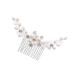 Ipetboom Rhinestone Bridal Comb Bridal Pearl Comb Wedding Hair Clip Bridal Hair Combs Irish Accessories for Women Tiara Wedding Hair Comb Bride Decorate Abs European and American