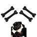 Halloween Hair Accessories Bone Clips for Women Dogs Halloween Hair Barrettes Black Skull Skeleton Hair Clips Goth Accessories Halloween Party Costumes Cosplay Accessories 4 Pcs