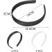 4 Pieces Satin Hair Bands Solid Colour Fabric Headbands DIY Hair Bands Material Vintage Non-slip Headbands Ladies Makeup Hair Headbands Hair Accessories Wide Edge Satin Hair Bands - Buy Online on GoSupps.com