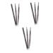 LALADEFIEE 3pcs 2 1 Eyebrow Pencil Waterproof Eyebrow Brush Eyebrow Pencil Eyebrow Makeup Brush Tool Braider