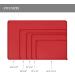 Reopet Waterproof Silicone Pet Feed Mat - Elevated Edges for Dogs & Cats | 60x40 cm Red - International Shipping Available - Buy Online on GoSupps.com
