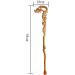 Cane Elderly Crutches Solid Wood Walking Stick Hollow Sculpture Meaning Auspicious Longevity 94cm Long According to Height Truncated by Yourself Interesting - Buy Online on GoSupps.com
