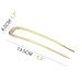 U-Shaped Hairpins - Vintage Bridal Hair Jewelry & Wedding Clips for Women & Girls (Gold) - Buy Online on GoSupps.com