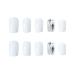 Chtom silver simple drill fake tabs with a nail sticker 1 tablet sticker 24 pieces american nail stickers