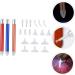 Beaupretty 3sets Nail Art Drill Pen Nail Pen Diy Drill Pen Nail Rhinestone Pen Diamond Embroidery Pen Kit Gemstones for Nails Embroidery Diamond Pen 5d Tool Aluminum Alloy Shine Glue Pen 13.6x1.3cm Assorted Color - Buy Online on GoSupps.com